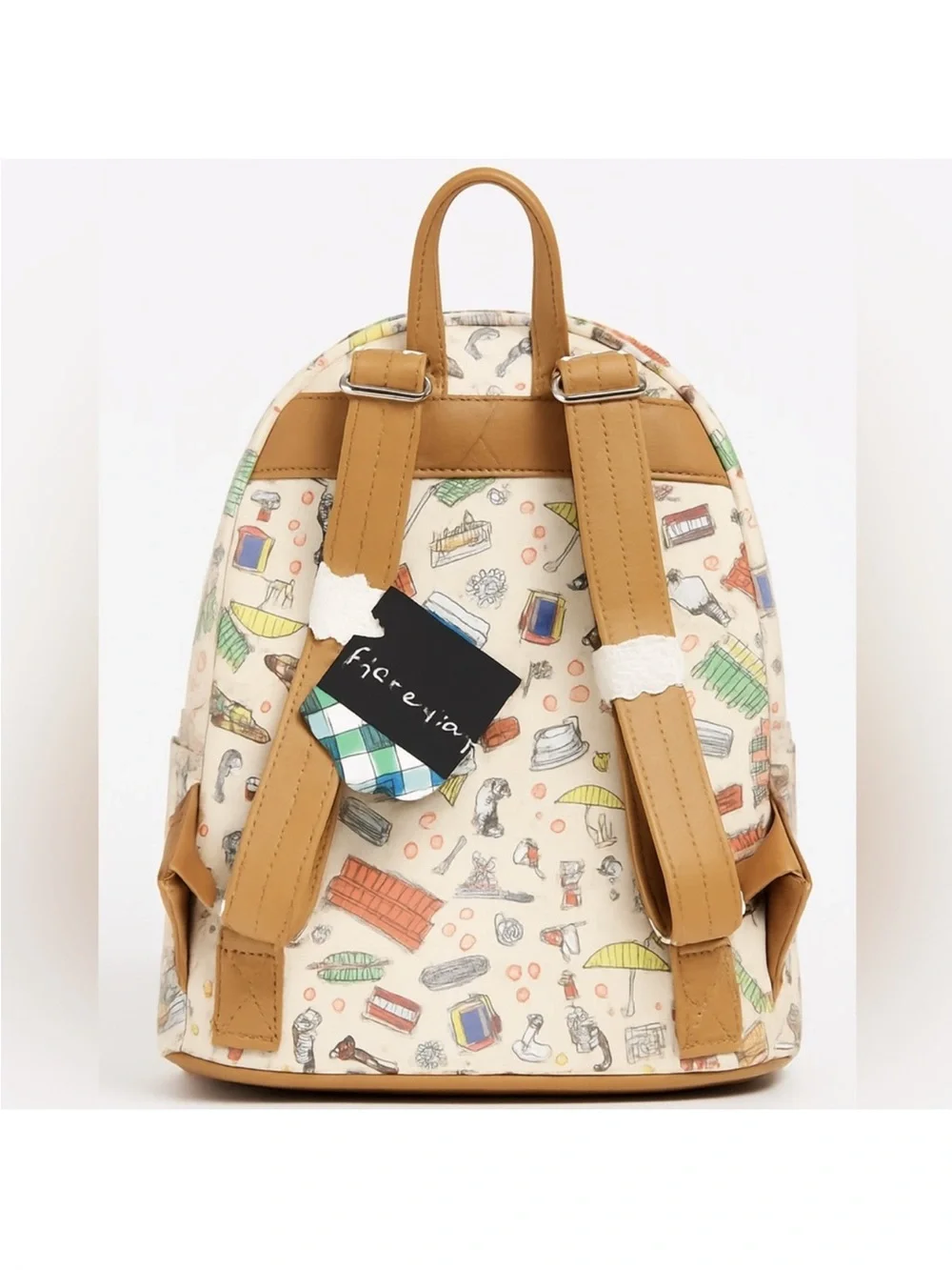 Loungefly Friends Cream and Orange Friends Backpack